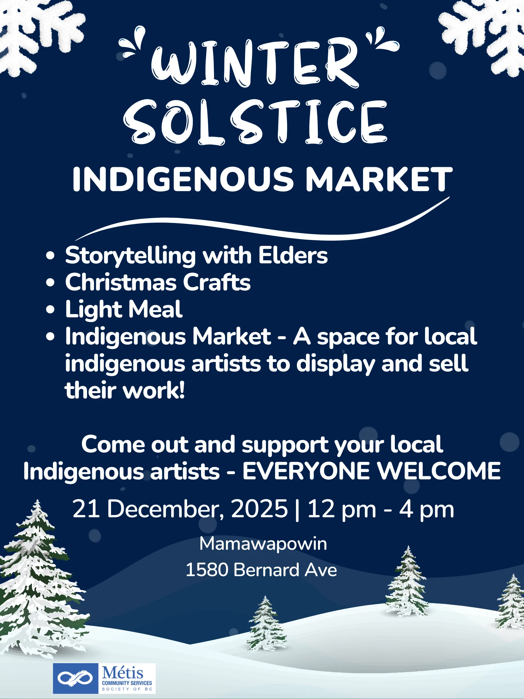 Hero -Winter Solstice Indigenous Market